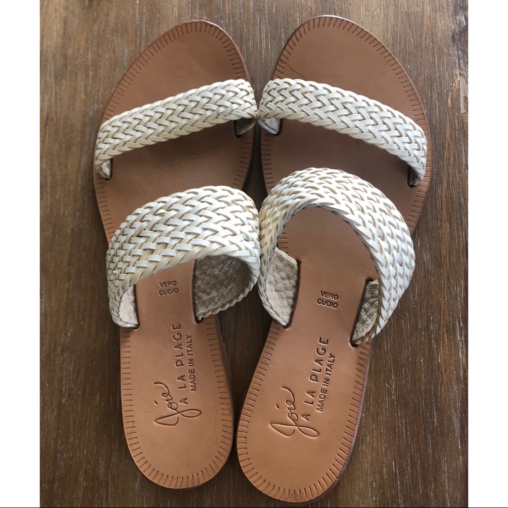 Joie A La Plage Leather Braided Sandals